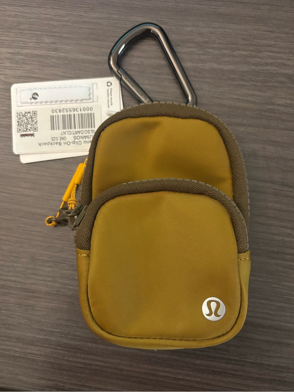 Lululemon Nano Clip On City Mini Backpack in Brown / Tan New with Tags - Picture 5 of 10
